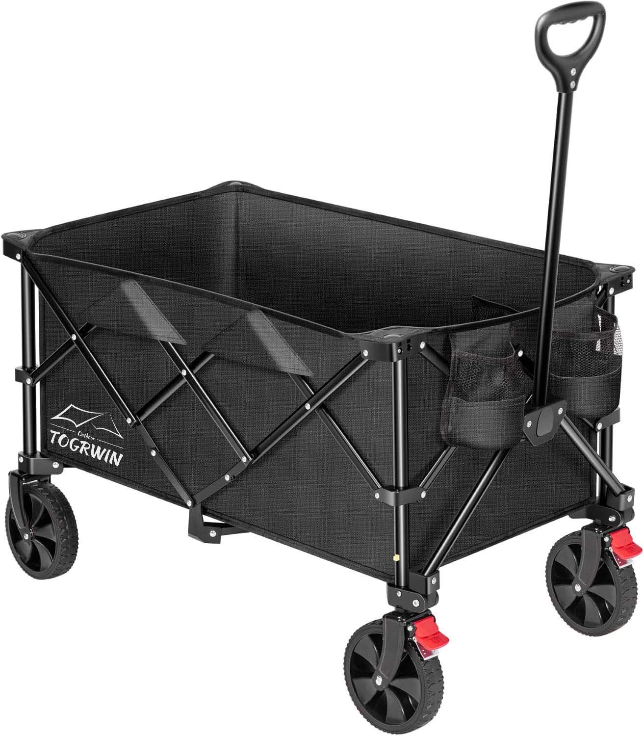 Torgwin 200L Invouwbare Wagon 300lbs zware vouwhulpprogramma Tuinwagentje