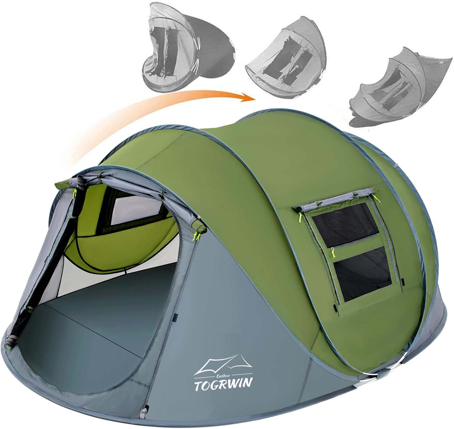 Torgwin 4 Persoon gemakkelijk pop -up tent waterdicht