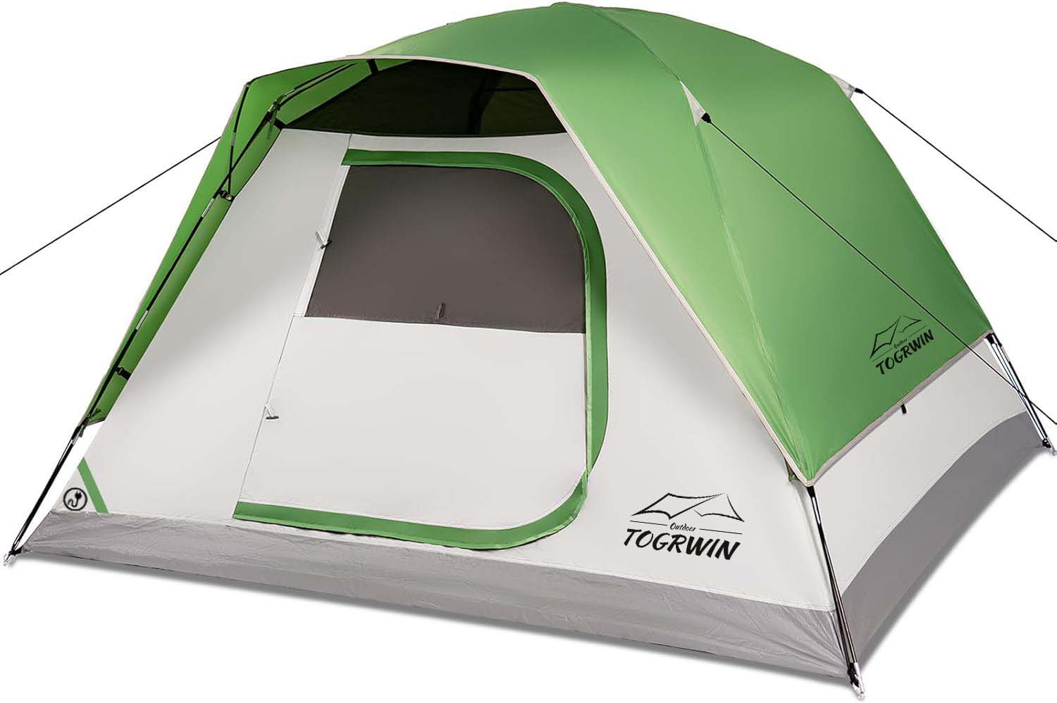 Torgwin campingtent, 4 -persoonskoepeltenten voor kamperen met Rainfly