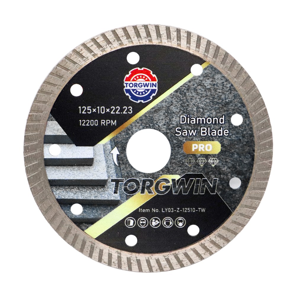 Turbo diamantzaag mes voor het snijden van graniet